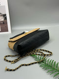 25A Suede Color Block Shopping Bag
