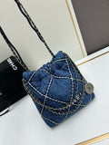 24P Denim Mini 22 Bag