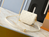 White monogram mini handbag series