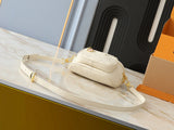 White monogram mini handbag series