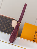 Burgundy underarm bag