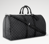 2026 Keepall Bandoulière 55 Damier Graphite N41413