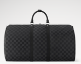 2026 Keepall Bandoulière 55 Damier Graphite N41413