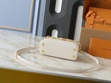 White leather mini handbag series