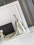 Double small Saffiano leather bag