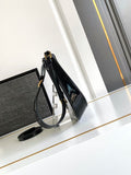 Patent leather underarm bag