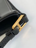 Patent leather underarm bag