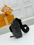 Black monogram waist bag / chest bag series