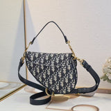 Grained Calfskin Saddle Bag
