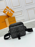 Black monogram waist bag / chest bag series