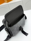 Black monogram waist bag / chest bag series