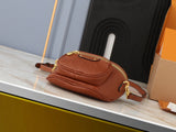 Brown leather mini crossbody bag collection
