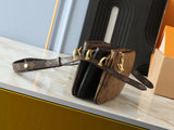 Monogram-patterned leather crossbody bag series