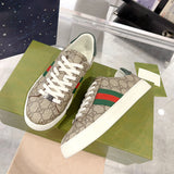 Men's Ace Series Ebony GG Supreme Canvas Sneakers |760775 FACMZ 9746