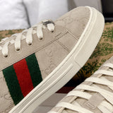 Men's Ace Series Oatmeal GG Suede Sneakers |798652 AADV9 9566