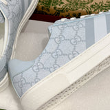 Ace Series Light Blue GG Supreme Canvas Web Stripe Women's Sneakers |760774 FACMZ 4049