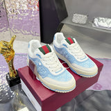 Re-Web Series Men's Sneakers, Light Blue GG Denim |834708 FAEVU 4645