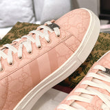 Ace Series Women's Pink GG Supreme Canvas Sneakers |812026 FAD2A 8741