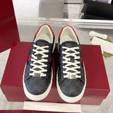 Ace Series Men's Black GG Supreme Canvas Sneakers 760775 FACMZ 1065