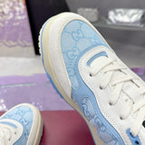 Re-Web Series Men's Sneakers, Light Blue GG Denim |834708 FAEVU 4645