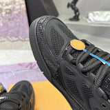 Men's Skate Sneakers, Black, with Swarovski Crystal Accents 1ADHHI
