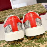 Women's Ace Series Web Strap Beige GG Supreme Canvas Sneakers |760774 FACMZ 4049