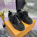 Men's Skate Sneakers All-Black Swarovski Crystal Edition| 1ABMHV