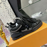 Men's Skate Sneakers All-Black Swarovski Crystal Edition| 1ABMHV