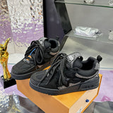 Men's Skate Sneakers All-Black Swarovski Crystal Edition| 1ABMHV