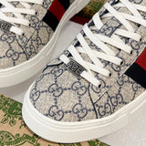 Women's Ace Series Web Strap Beige GG Supreme Canvas Sneakers |760774 FACMZ 4049