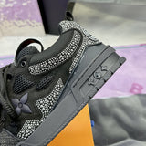 Men's Skate Sneakers All-Black Swarovski Crystal Edition| 1ABMHV