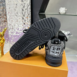 Men's Skate Sneakers All-Black Swarovski Crystal Edition| 1ABMHV