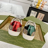 Men's Ace Series Ebony GG Supreme Bee Print Sneakers |548950 9N050 8465