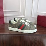 Women's Ace Series Ebony GG Supreme Canvas Web Strap Sneakers |760774 FACMZ 9746