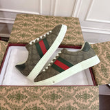 Women's Ace Series Ebony GG Supreme Canvas Web Strap Sneakers |760774 FACMZ 9746