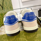 Men's MAC80 Series Low-Top Sneakers (Off-White and Blue Leather Mix) |749896 AAB79 9149