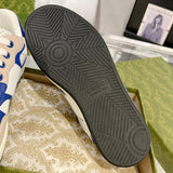 Men's MAC80 Series Low-Top Sneakers (Off-White and Blue Leather Mix) |749896 AAB79 9149