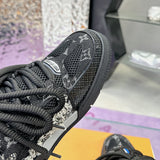 Men's Skate Black Swarovski Crystal Monogram Skate Shoes| 1ABMHV