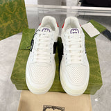 Men's MAC80 Interlocking Double G White Sneakers |756811 AAB79 1051