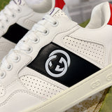 Men's MAC80 Interlocking Double G White Sneakers |756811 AAB79 1051