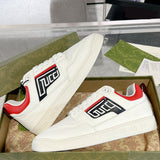 Men's Basket Series White/Red Leather Sneakers| 697882 2SHJ0 9090