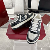 MAC80 Series Men's Leather Sneakers (Black and White Color Block) |756811 AAB79 1051