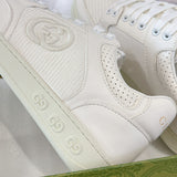 G75 Series Women's White Suede Sneakers| 812656 AADM0 9110