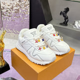 Couple's Run Away Maxi Sneakers (Men's) Smooth White Calf Leather| 1AHSRL