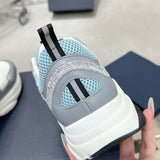 B22  White Blue Sneaker(Women's) |3SN231YXX_H865