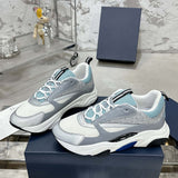 B22  White Blue Sneaker(Men's) |3SN231YXX_H865