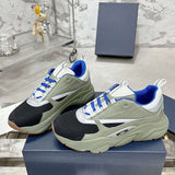 B22 Men's Cream Black Olive Blue Sneakers| 3SN231YKB_H669