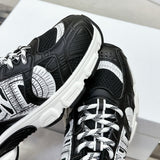 Women's Chrono Sneakers in Black and White |KCK414TRM_S19W