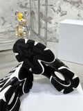 Women's Chrono Sneakers in Black and White |KCK414TRM_S19W