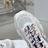Women's Chrono Sneakers White Technical Fabric and Mesh| KCK414TRM_S10W